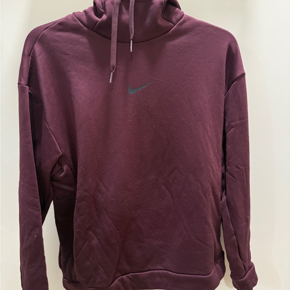 Nike Women’s Dri-Fir Maroon Hoodie with Front Pockets